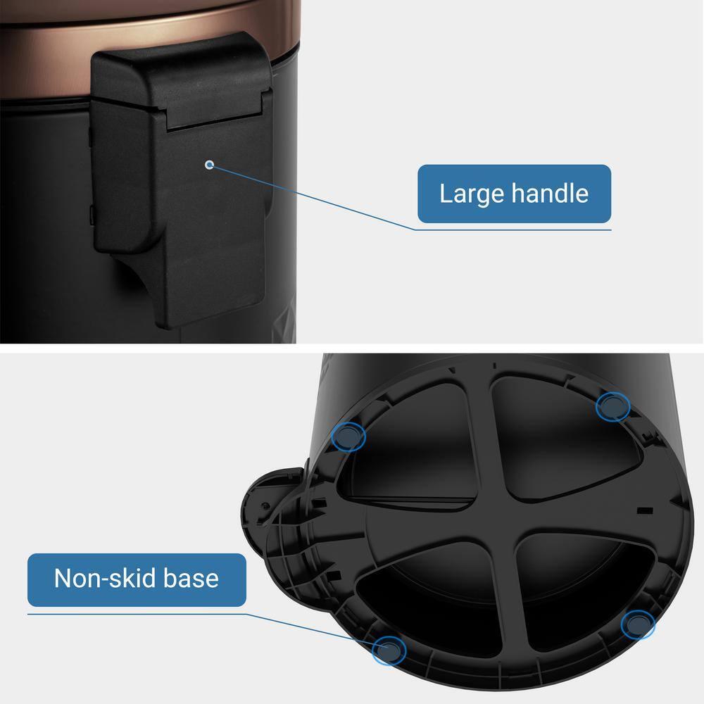 Innovaze Metal Step On Kitchen Trash Can - 8 Gallons