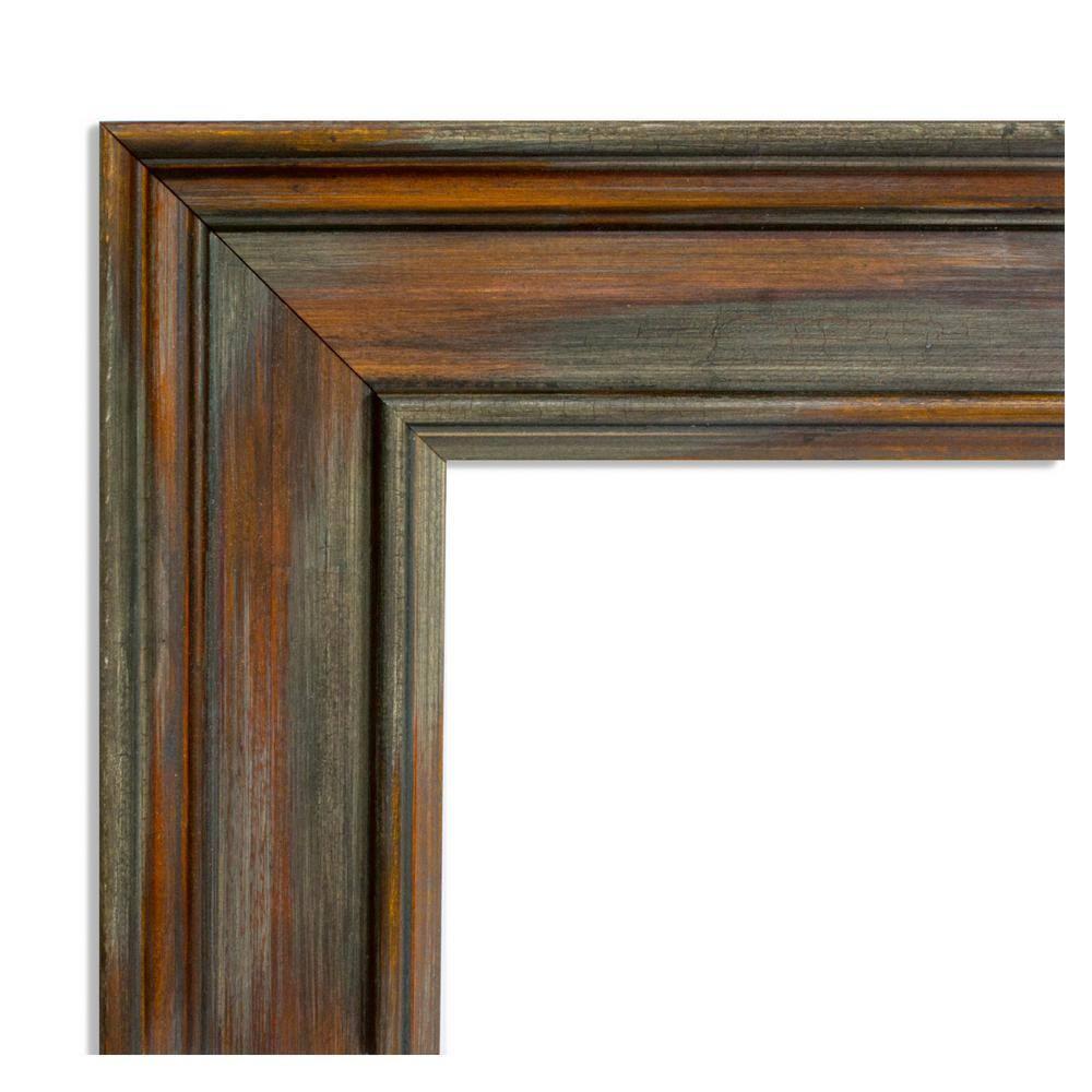 Amanti Art Alexandria Rustic Brown Wood Picture Frame Opening Size 11x14 in.