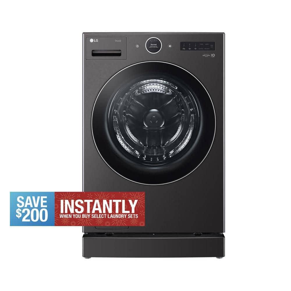 LG 5.0 cu. ft. Mega Capacity Smart Front Load Washer with AI DD 2.0 Built-In Intelligence & TurboWash 360°