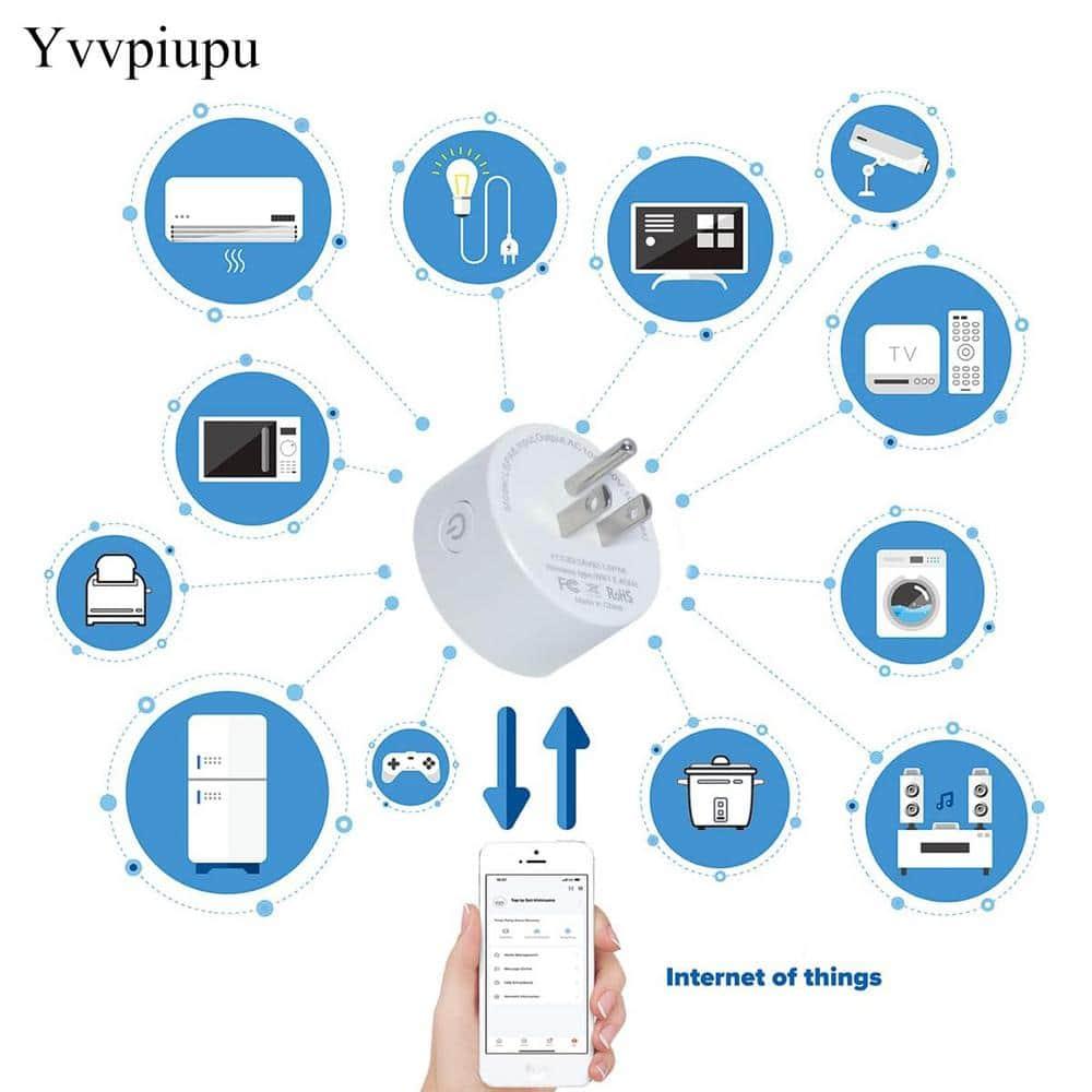 Smart Plug Mini 4-Pack, Wi-Fi Outlets for Smart Home Wi-Fi Plug with Alexa/Google Home/Smart Life, Smart Home hubTimer on/Off Plug, Schedule Built-in app, Mini Wireless Outlet, no hub Required