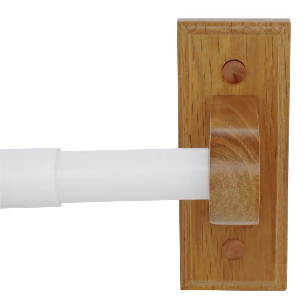 Dalton 4-Piece Bathroom Accessory Set, Honey Oak, Includes Towel Bar, Towel Ring, Toilet Paper Holder, and Robe Hook – Design House, 561258