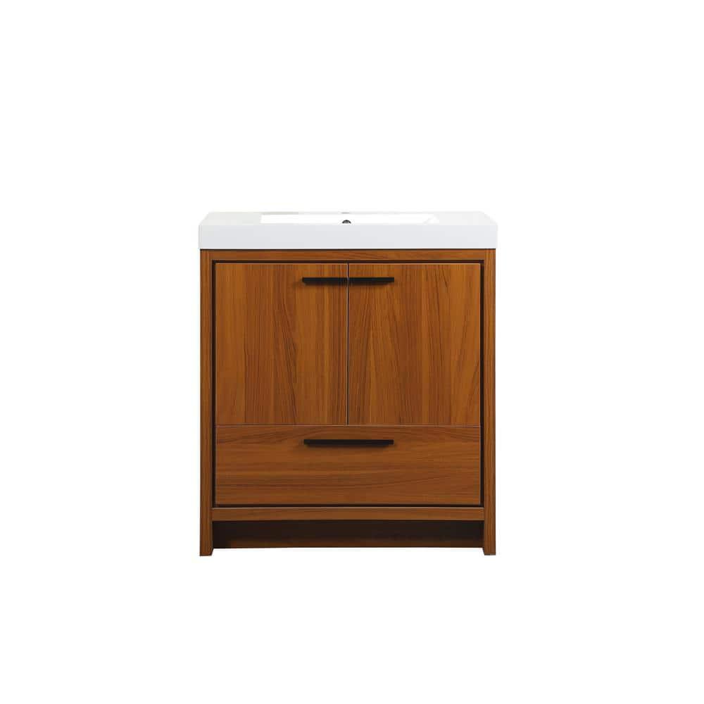 Southmead 30'' Single Bathroom Vanity with Resin Top