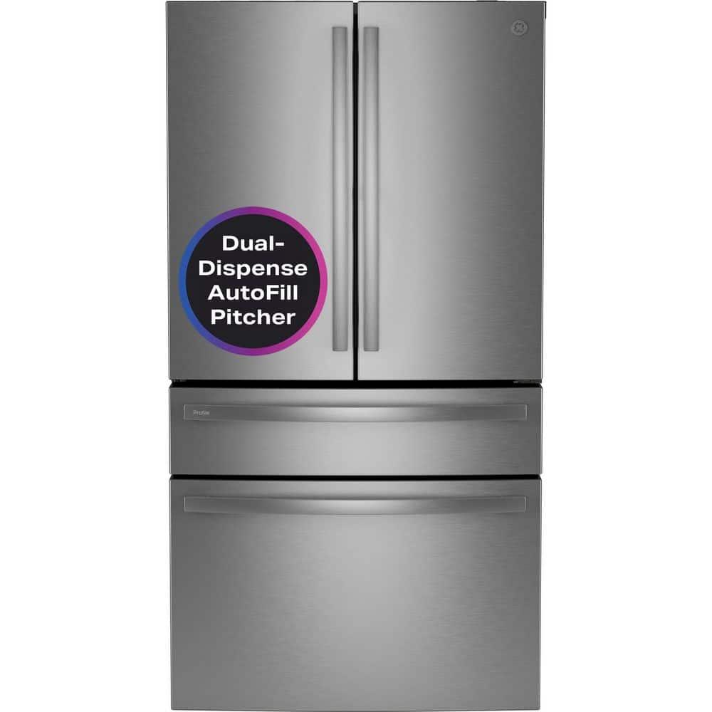 GE Profile™ Series Energy Star Smart 29 Cu. Ft. Fingerprint Resistant 4-Door French-Door Refrigerator