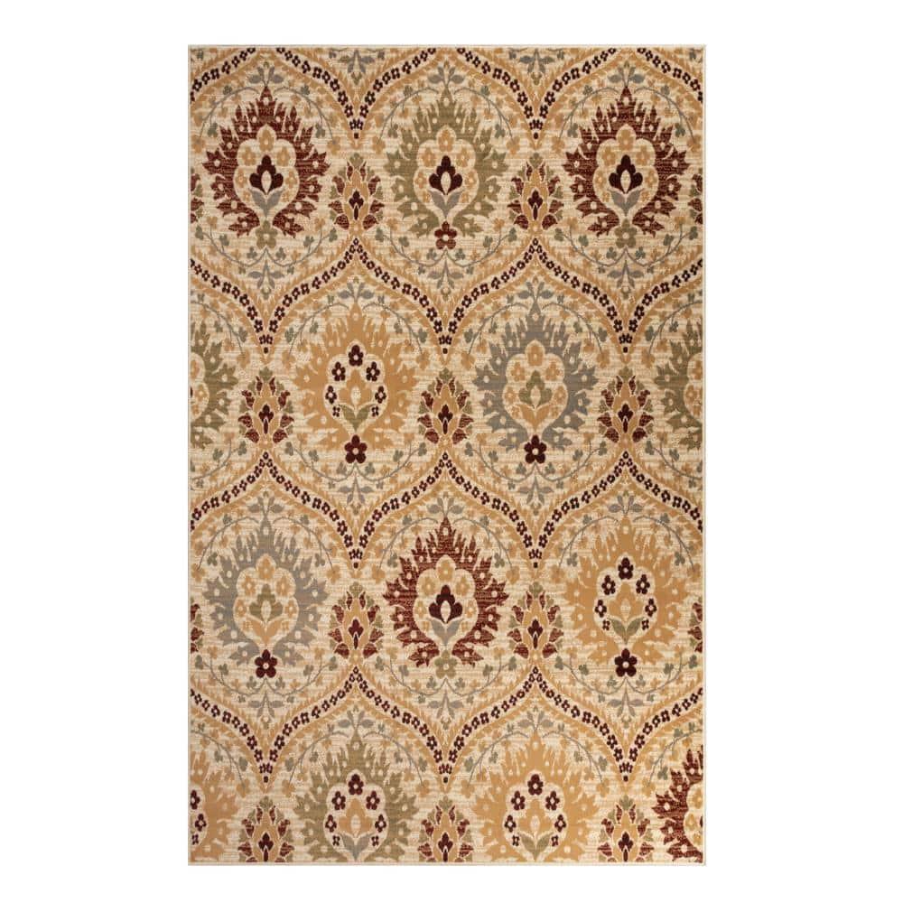 Superior Augusta Oriental Indoor Area Rug, 6' x 9', Camel