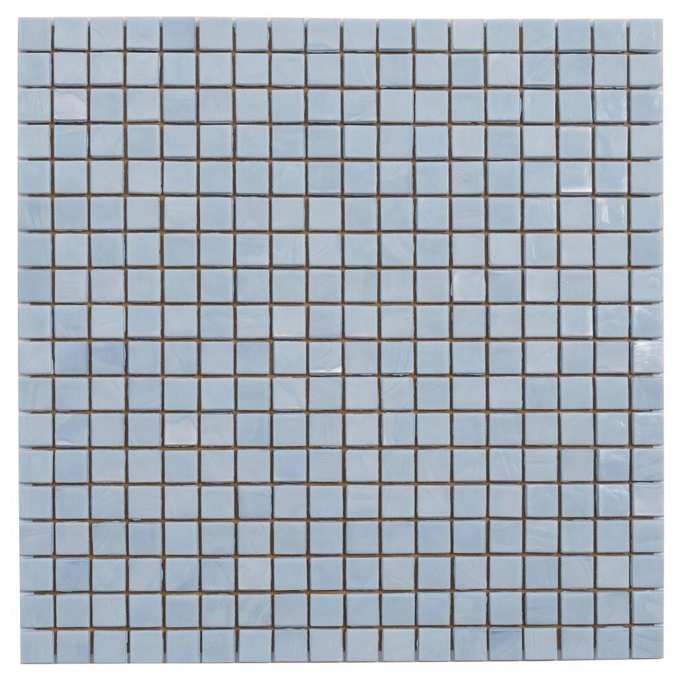 Skosh 0.6" x 0.6" Glass Grid Mosaic Wall & Floor Tile