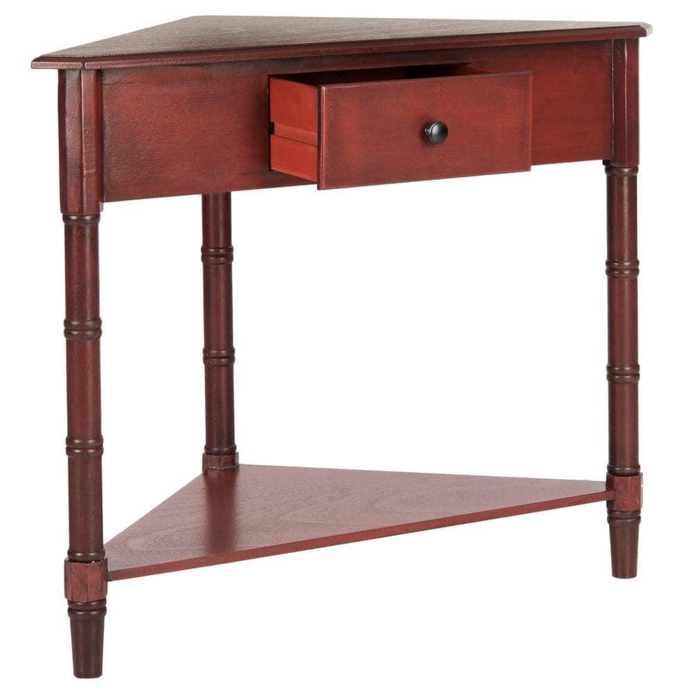 Gomez Corner Table - AMH5709E - red - Safavieh Couture