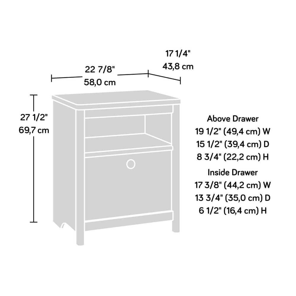 Jordan Wood Storage Nightstand