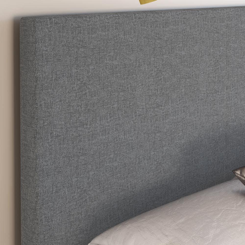 Boyd Sleep MIL898QN Mateo Linen Upholstered Platform Bed