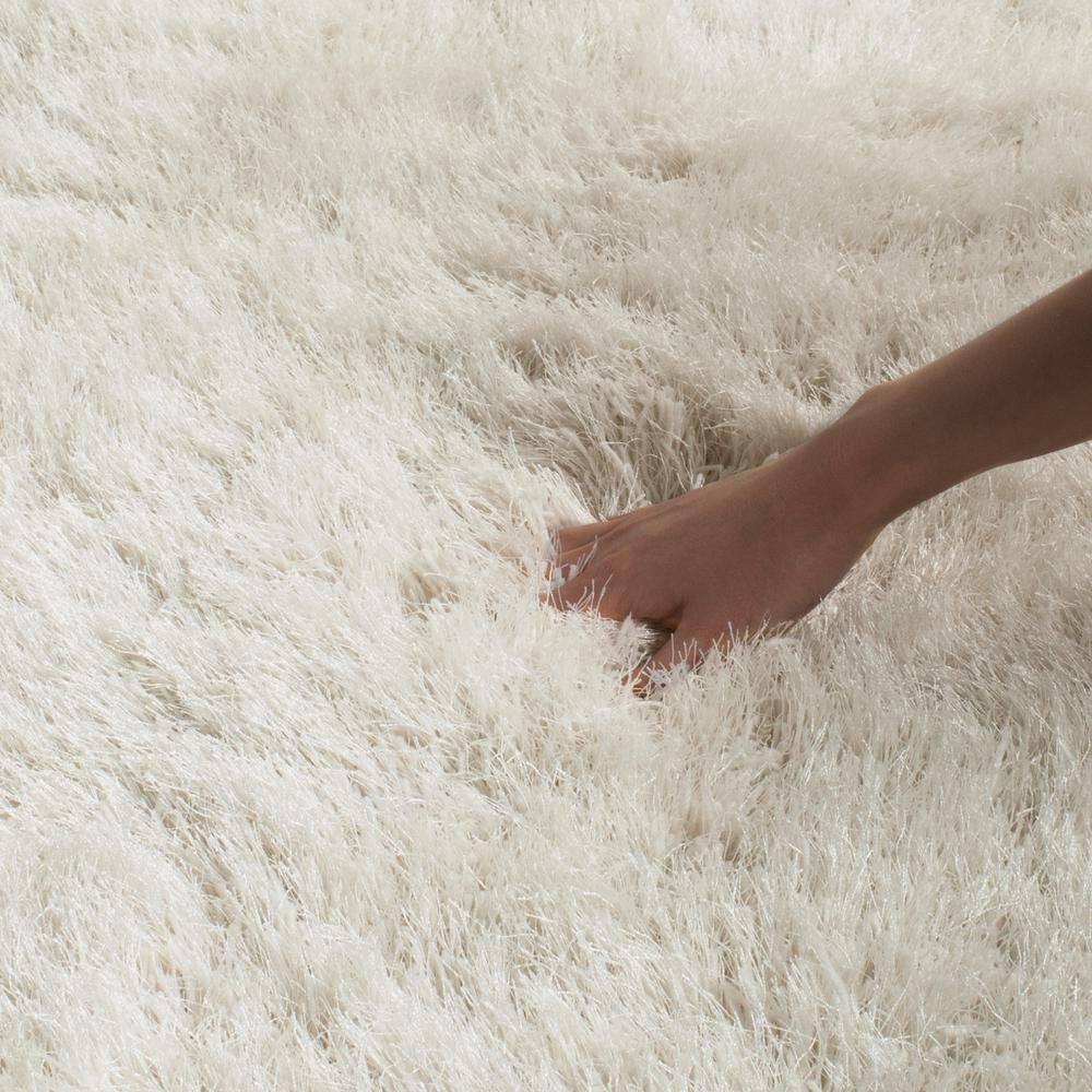 Venice Shag SG256 Hand Tufted Indoor Area Rug - Pearl - 5'x8' - Safavieh