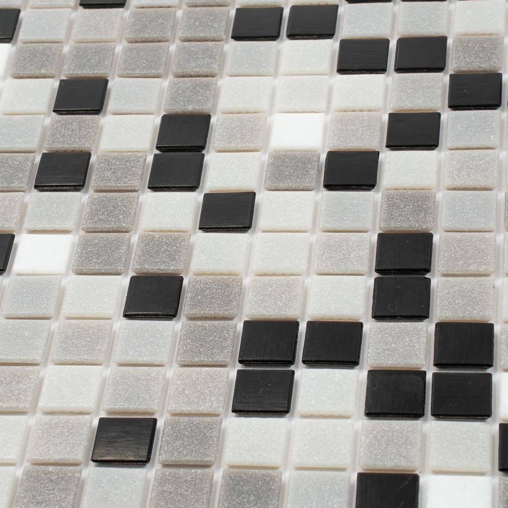 Mingles 0.8" x 0.8" Glass Grid Mosaic Wall & Floor Tile