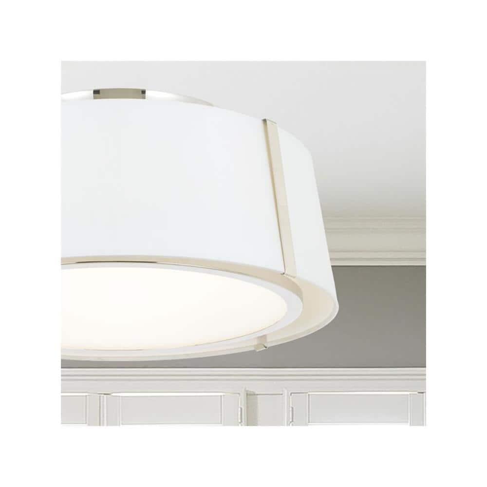 Crystorama Lighting Fulton 3 - Light Flush Mount in  Polished Nickel