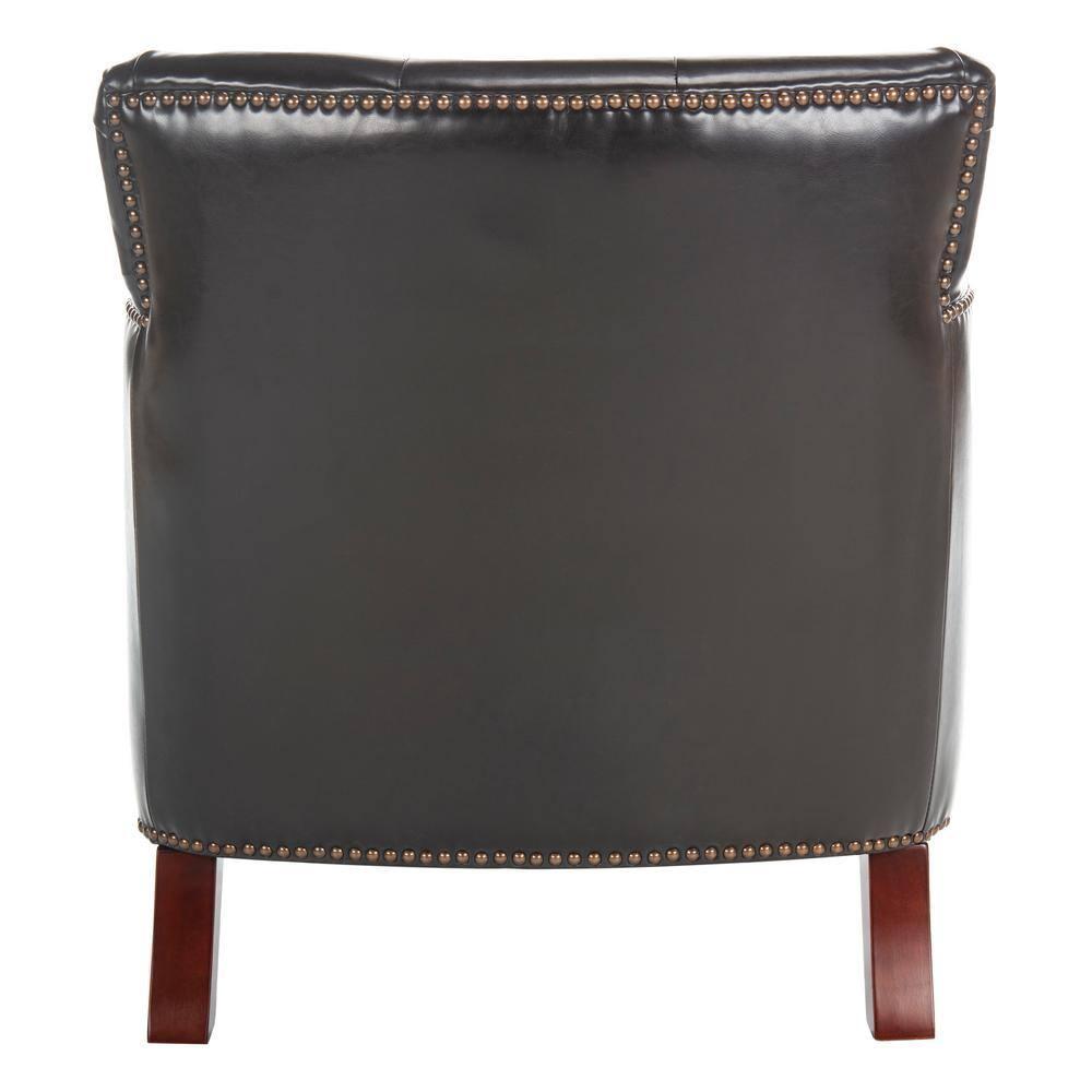 Colin Chair - HUD8212 - Brown/Leather - Safavieh