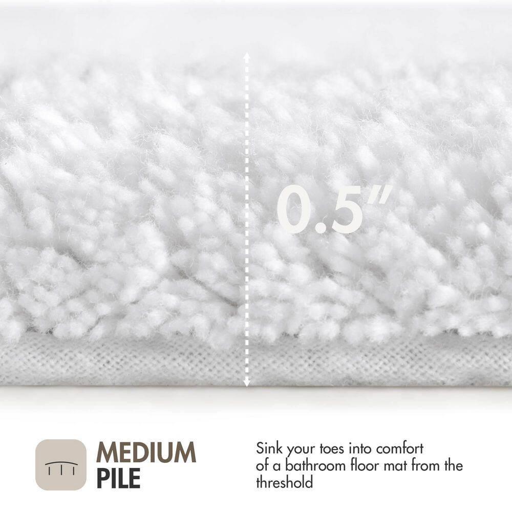 Madison Park 100% Cotton Tufted Bath Rug with Non-Slip Backing