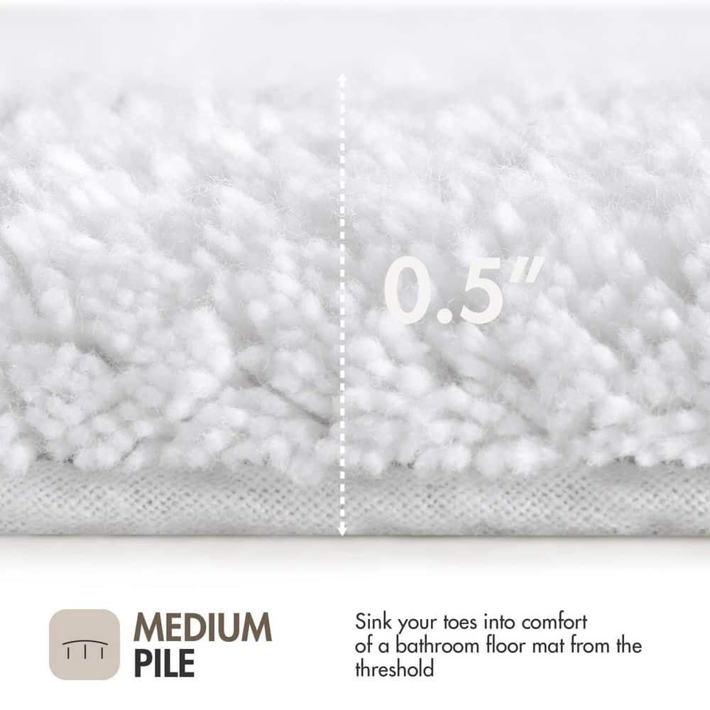 Madison Park 100% Cotton Tufted Bath Rug with Non-Slip Backing