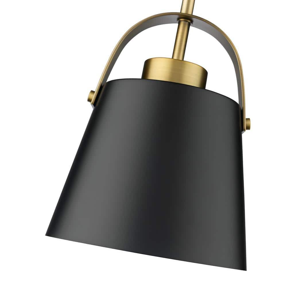 Z-Lite Z-Studio 1 - Light Pendant in  Matte Black/Heritage Brass