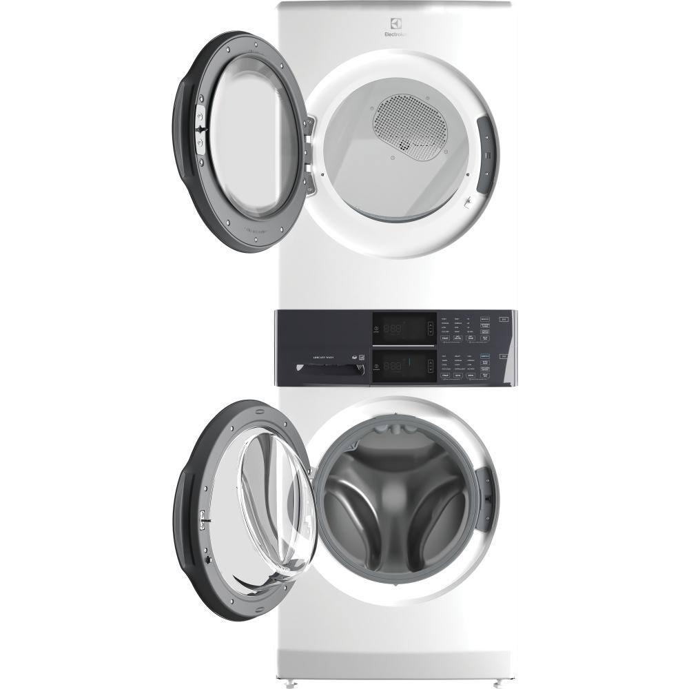 Electrolux Washer & Dryer Set with Stackable 4.4 Cubic Feet Front Load Washer and 8 Cubic Feet Dryer with Stacking Kit