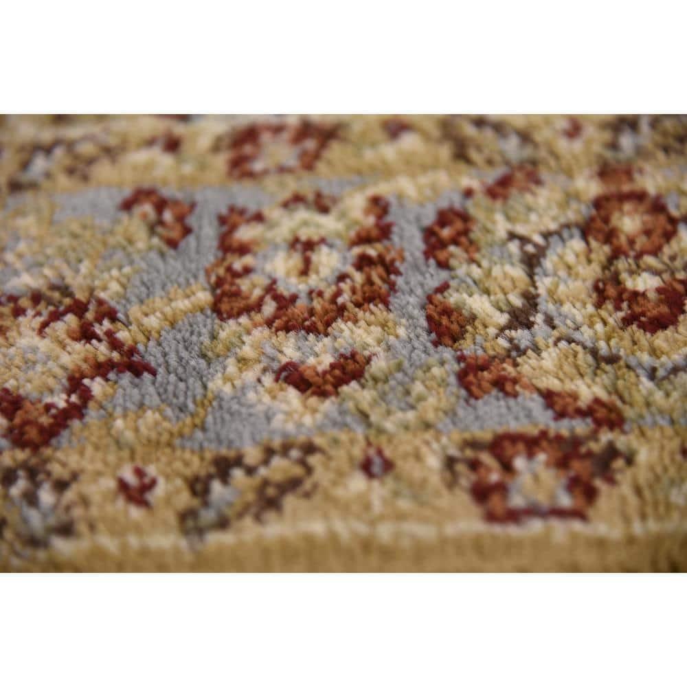 Unique Loom 3' 3 x 5' 3 Dark Yellow Voyage Asheville Area Rug