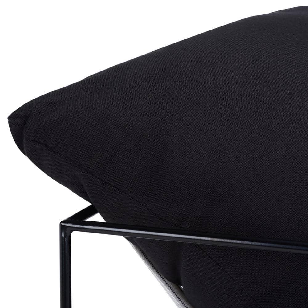 Portland Pillow Top Accent Chair - ACH4511 - Black/Black - Safavieh