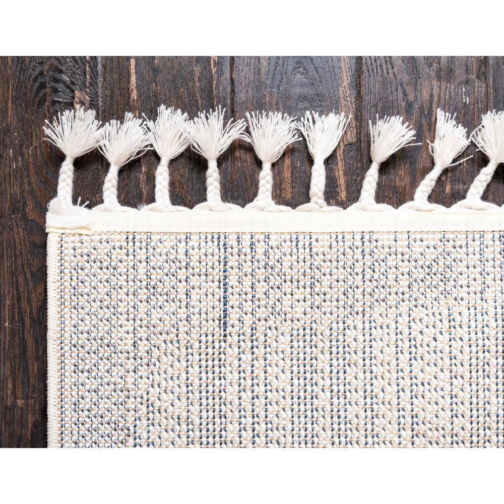 Unique Loom Hygge Shag Collection Area Rug - Balanced (4' 1" x 6' 1" Rectangle Gray/Ivory)