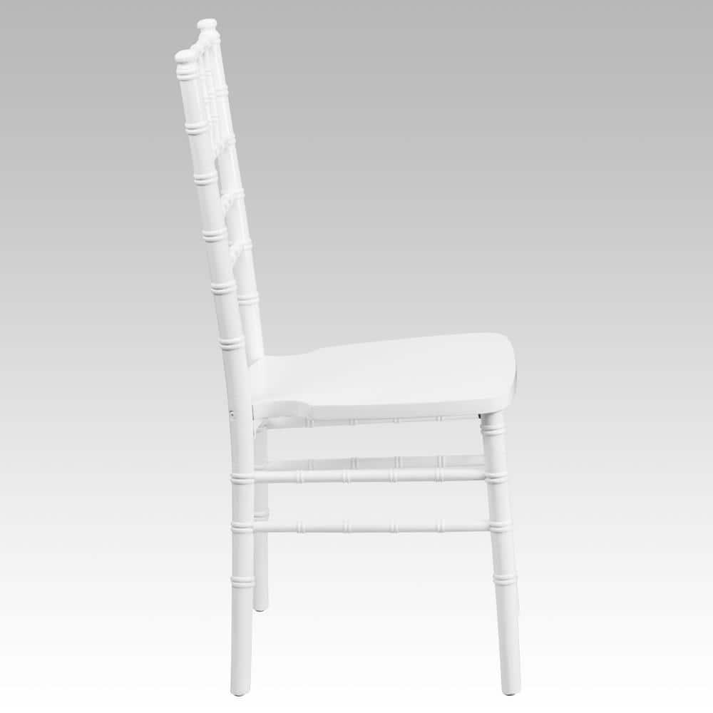 Flash Furniture HERCULES Series White Wood Chiavari Chair