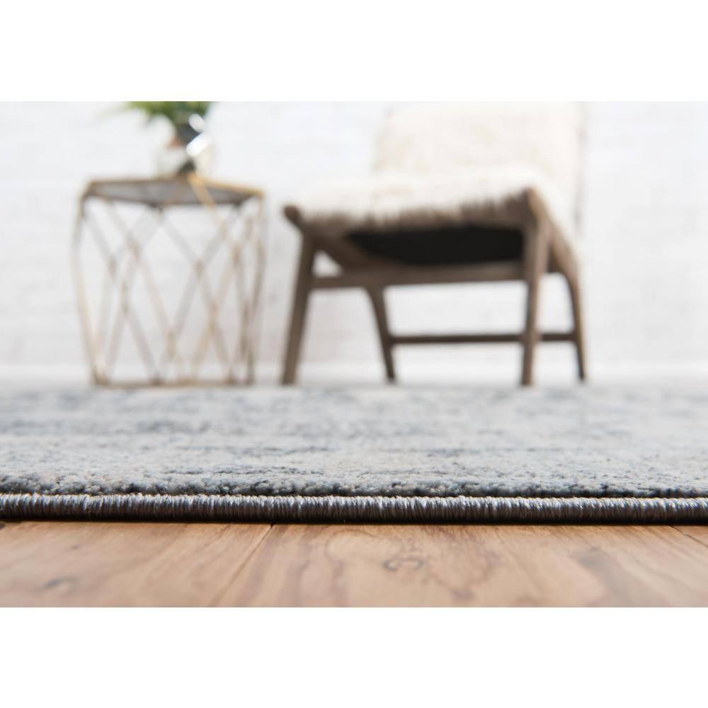 Unique Loom Asheville Collection Area Rug - Rockwell (4' 1" x 6' 1" Rectangle Gray/Beige)