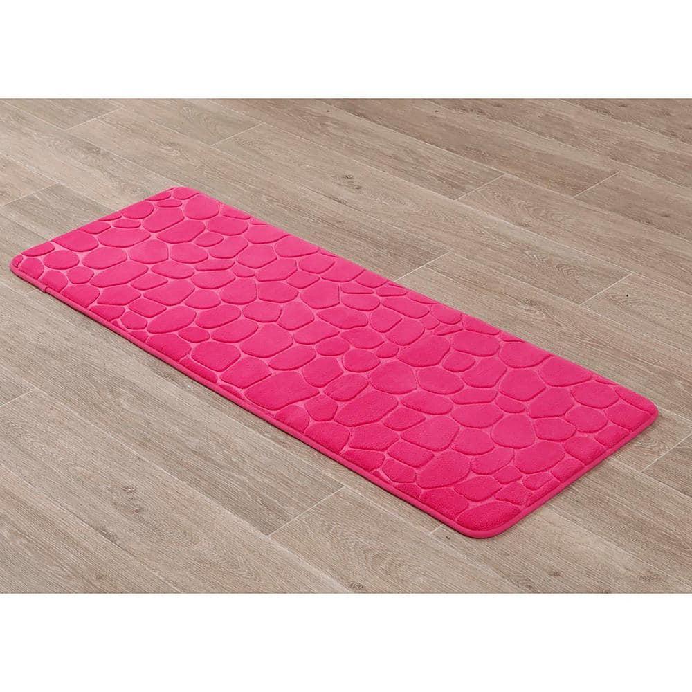 Evideco Pebble Runner Mat - Memory Foam - 48"L x 18"W for Kitchen, Bathroom and more