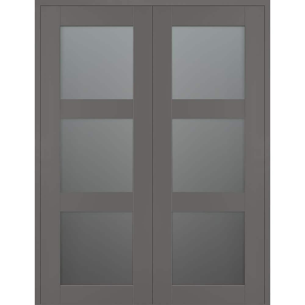 Belldinni Avon 3 Lite Manufactured Wood and Glass Composite Double Frech Doors & Reviews | Wayfair