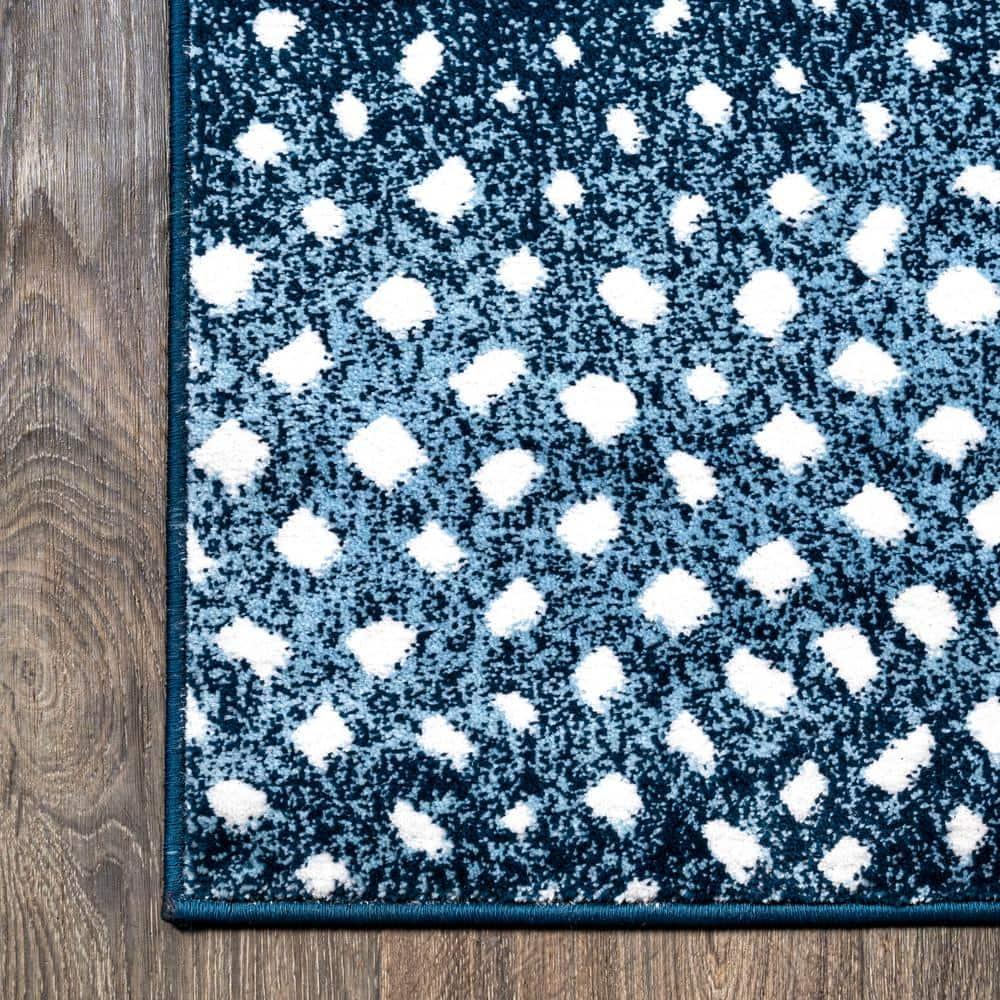 4'x 6' Antelope Modern Animal Area Rug, Navy/Cream - JONATHAN Y
