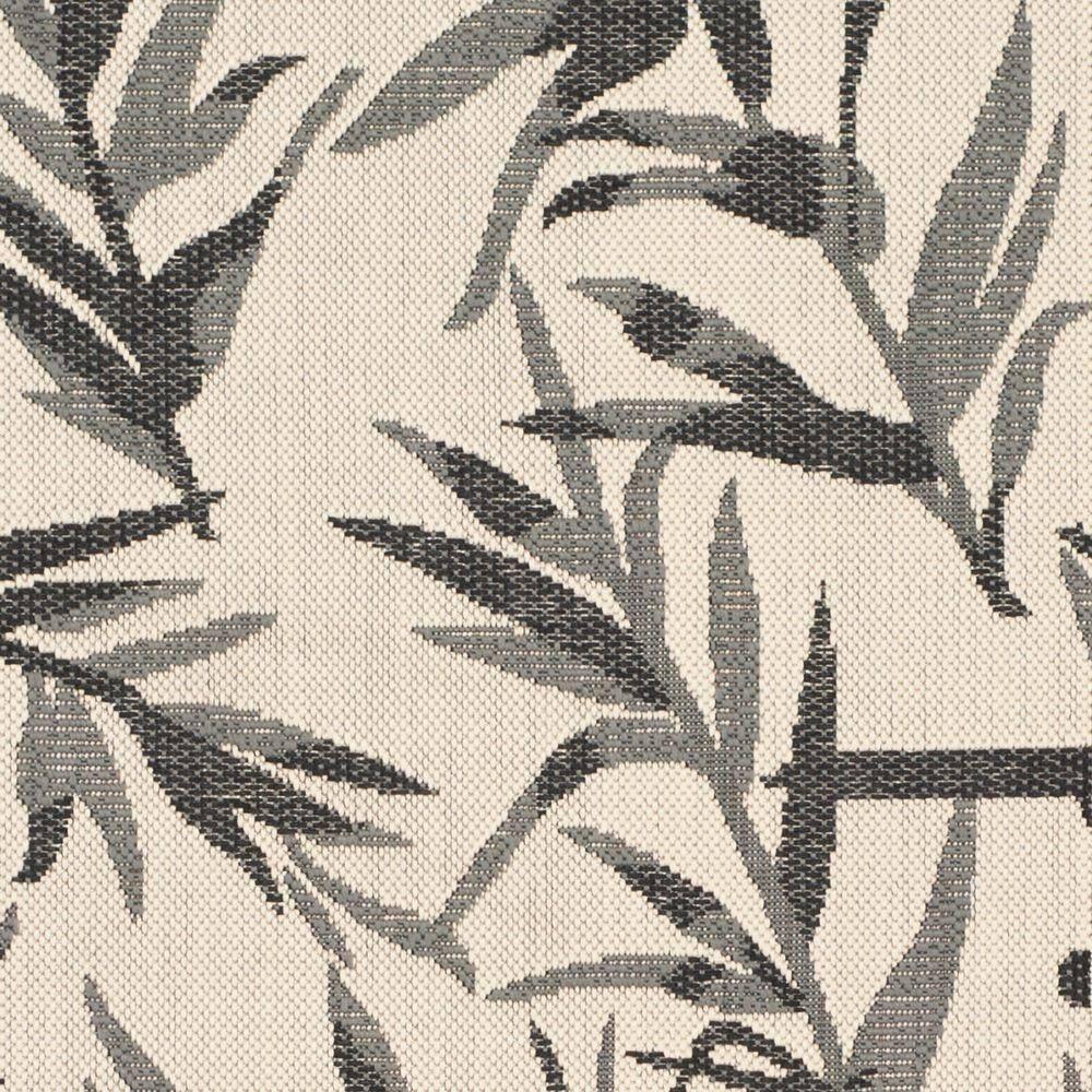 Courtyard CY7425 Power Loomed Indoor/Outdoor Runner Rug - Beige/Anthracite - 2'3"x6'7" - Safavieh.
