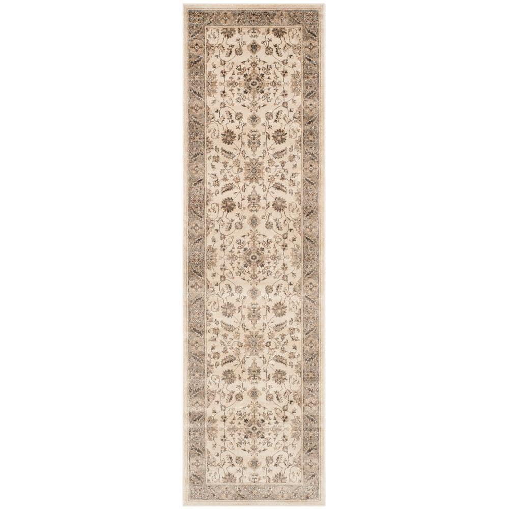 Vintage VTG168 Power Loomed Indoor Runner Rug - Stone/Mouse - 2'2"x10' - Safavieh.