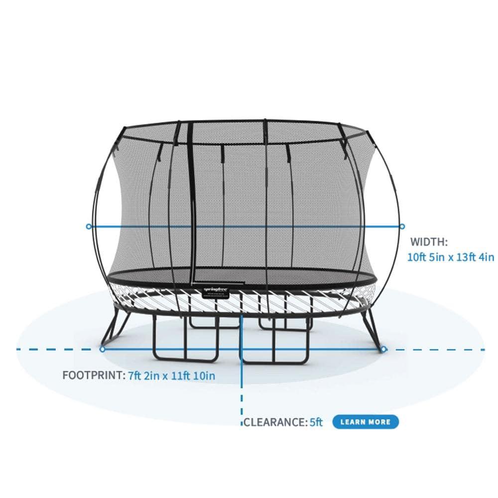 SpringfreeTrampoline Springfree Trampoline Kids Outdoor Medium Oval 8 x 11' Trampoline with Enclosure