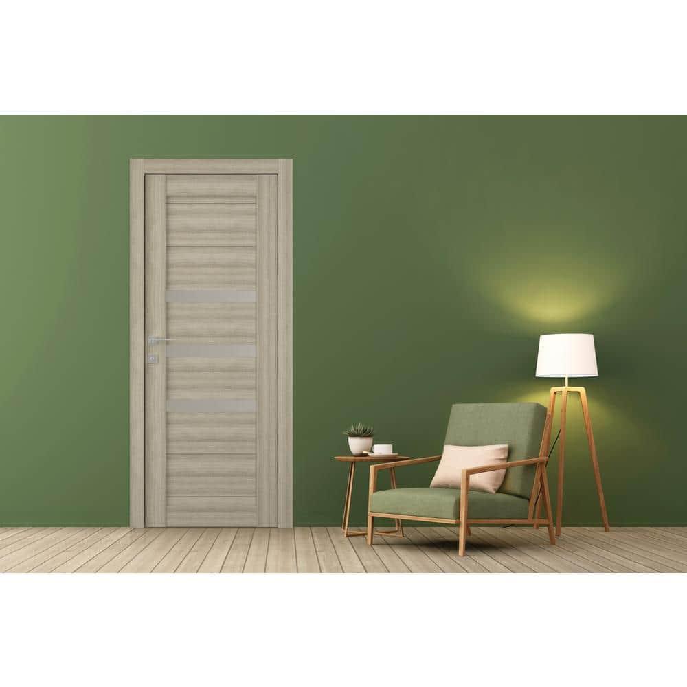 Belldinni Dora DIY-FRIENDLY Paneled Prefinished Wood and Glass Composite Single Prehung Door
