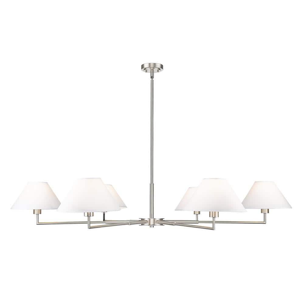 Z-Lite Leila 6 - Light Chandelier in  Brushed Nickel