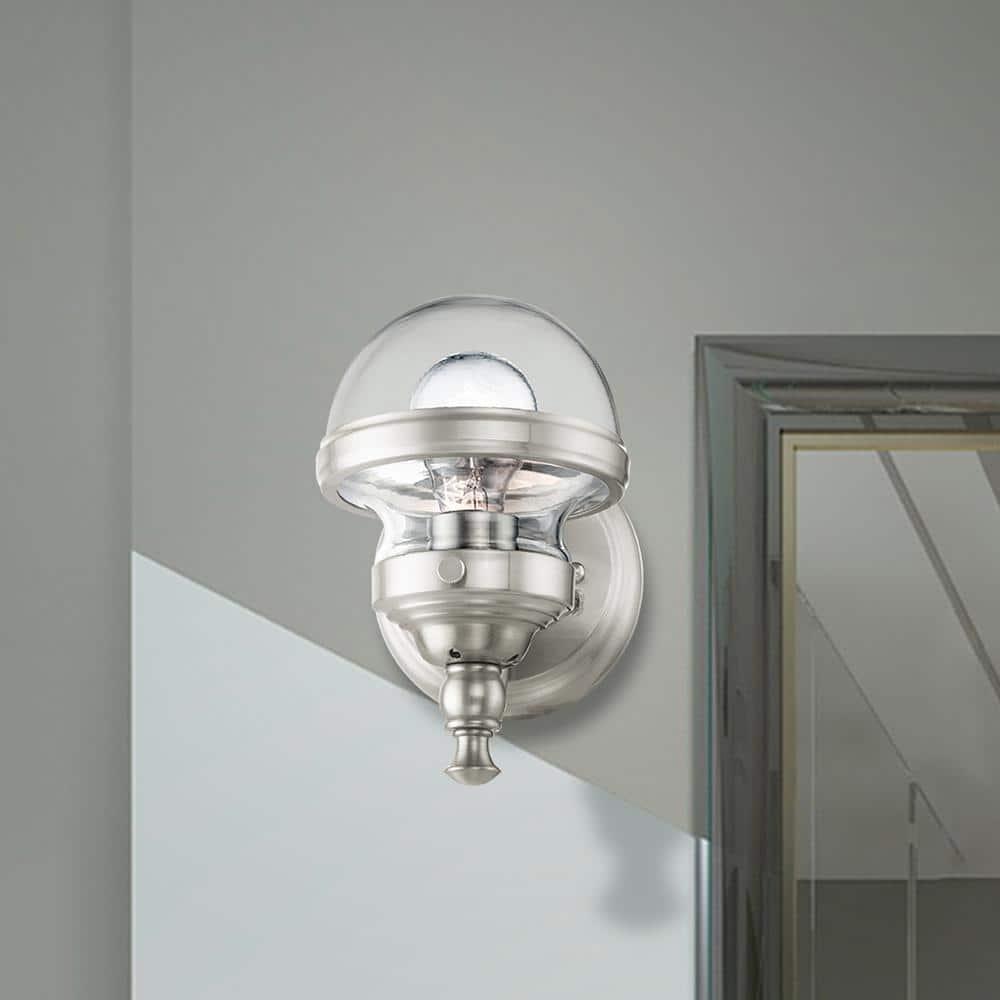 Livex Lighting Oldwick 1 - Light Vanity in  Brushed Nickel