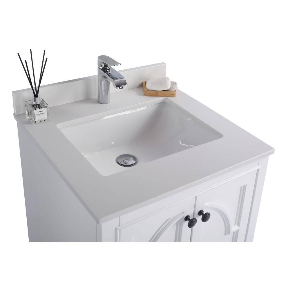 Mercer41 Mundy 24'' Single Bathroom Vanity with Stone Top
