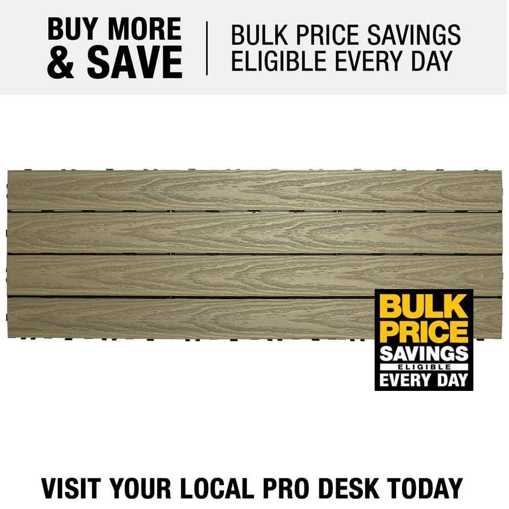UltraShield Naturale 36" x 12" Composite Interlocking Deck Plank