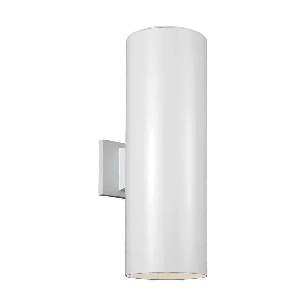 Porcia Outdoor Sconce - White / 18.25"H