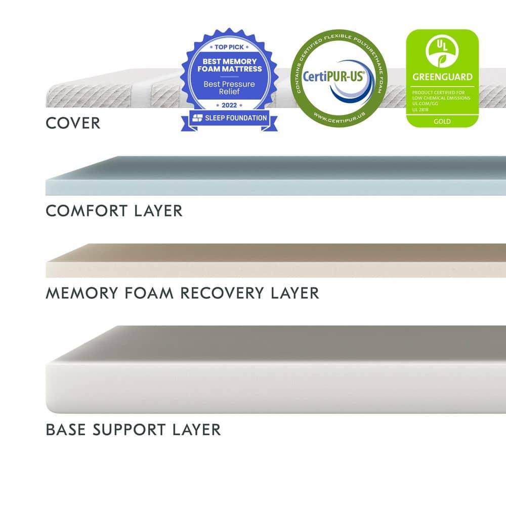 Leesa Original Colchón de Memory Foam de 10", Tamaño Queen