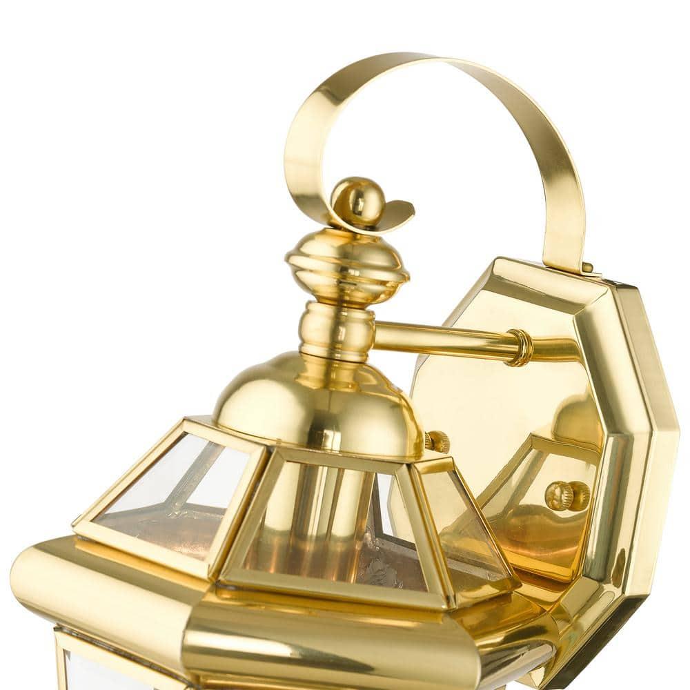 Livex Lighting Georgetown 1 - Light Wall Light in  Polished Brass