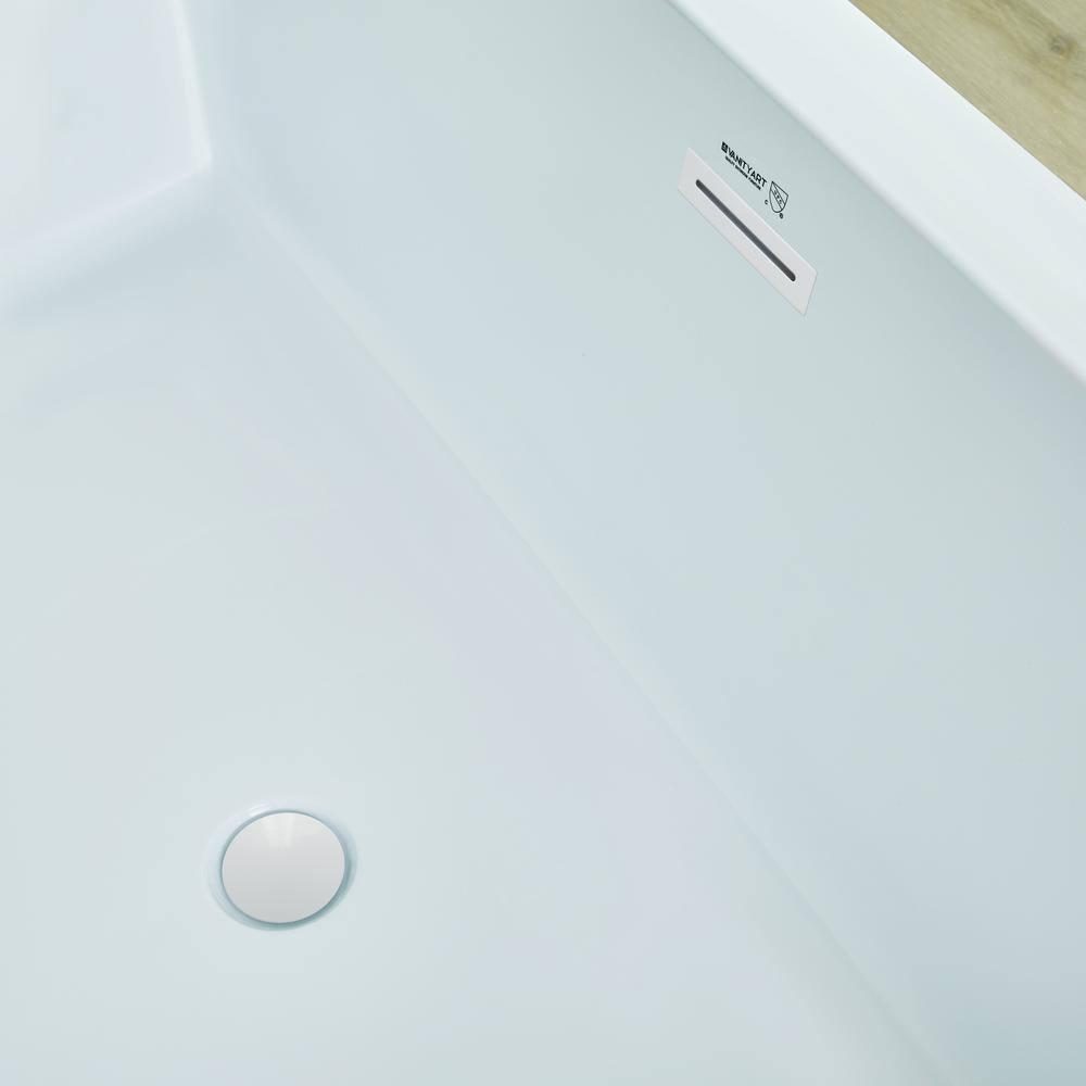 Orion 59'' x 30'' Freestanding Soaking Acrylic Bathtub