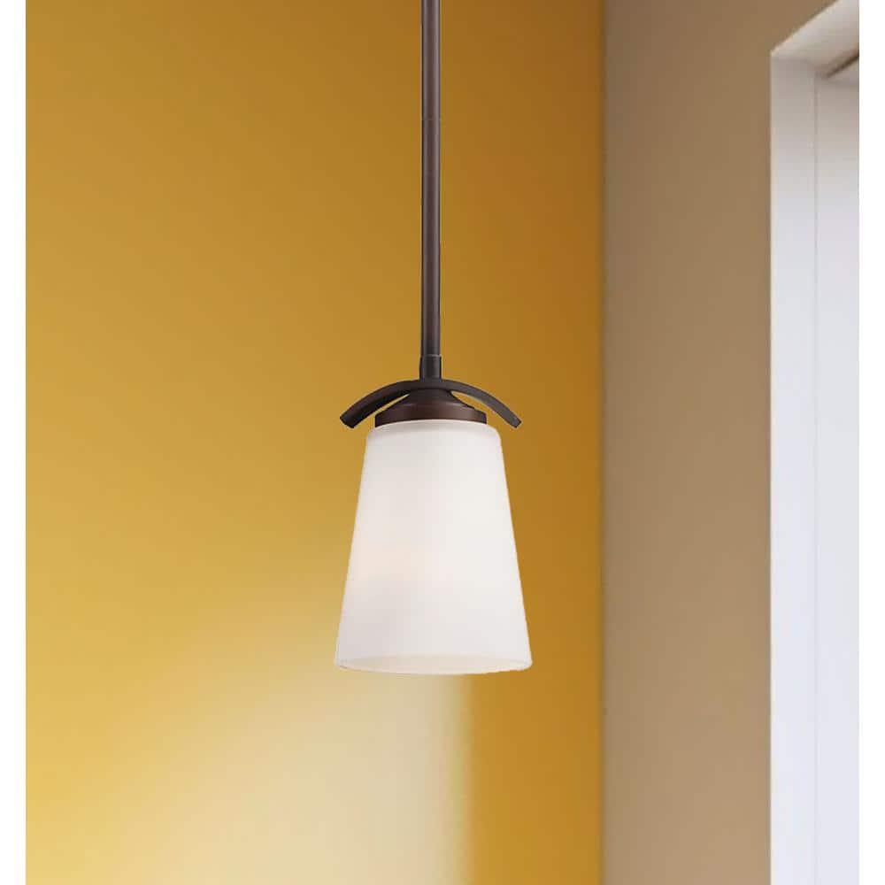 1 Light Mini Pendant In Transitional Style 7.5 Inches Tall By 4.75 Inches Wide-Vintage Bronze Finish Minka Lavery 4961-284