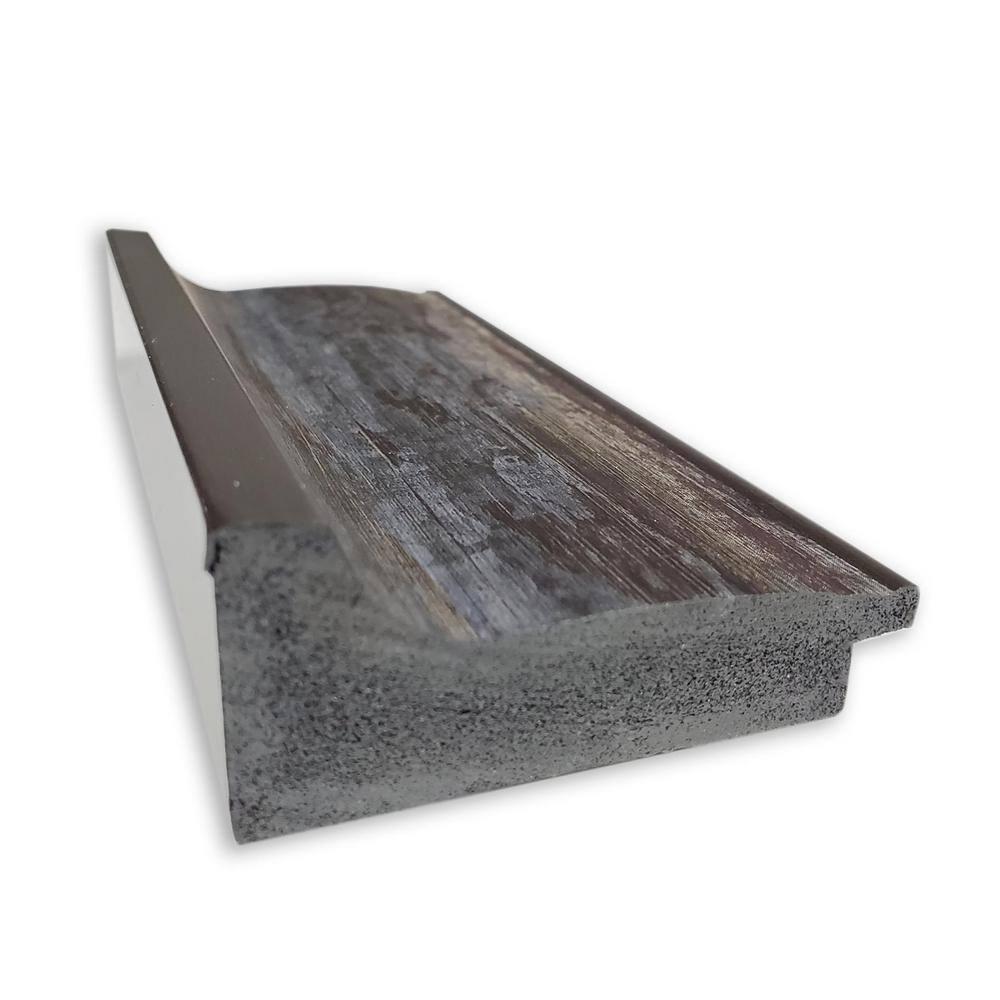 Amanti Art Alta Rustic Char Picture Frame Opening Size 24x36 in.