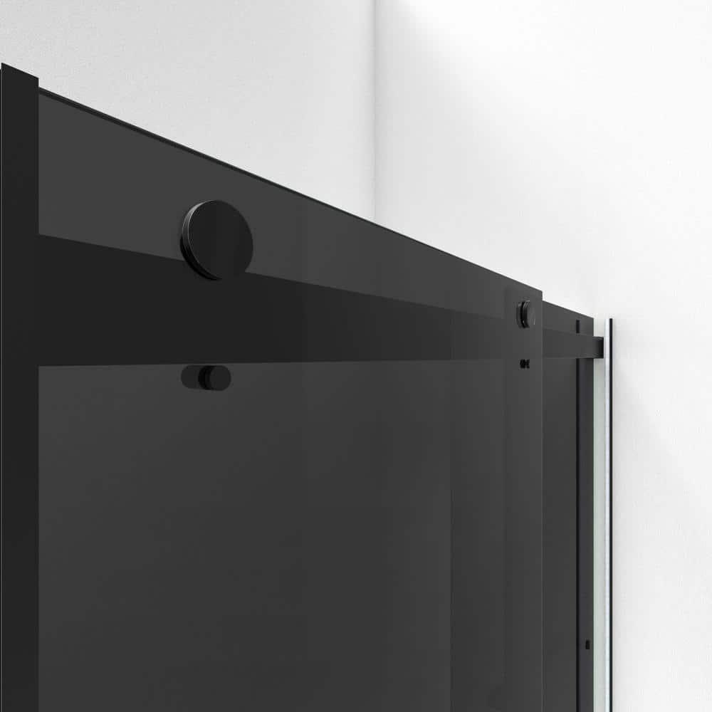 44" - 48" W 76" H Reversible Semi-Frameless Shower Door with ClearMax Technology