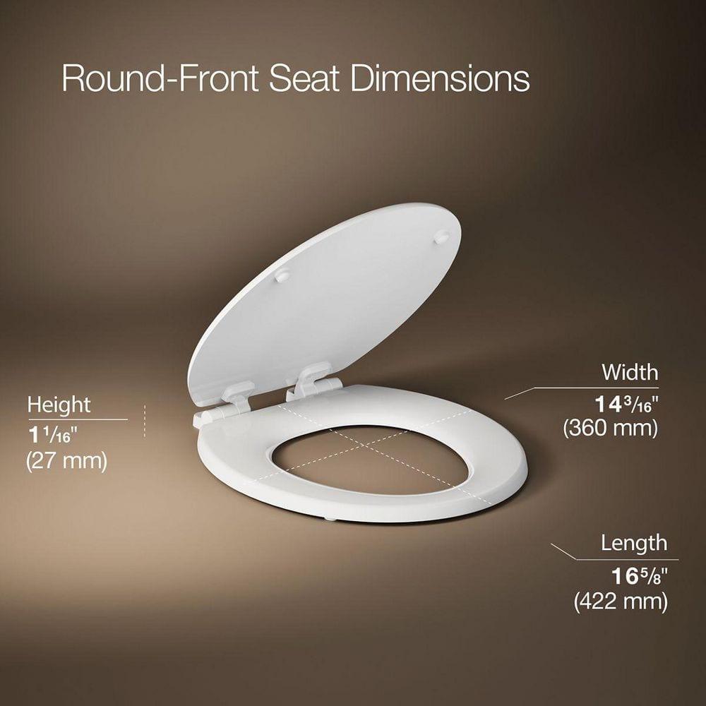 Stonewood Quiet-Close Compression-Molded Wood Toilet Seat