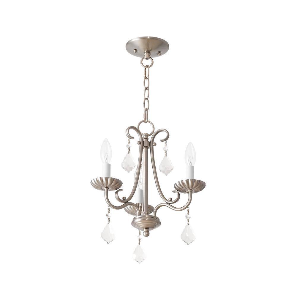 Livex Lighting Daphne 3 - Light Chandelier in  Brushed Nickel