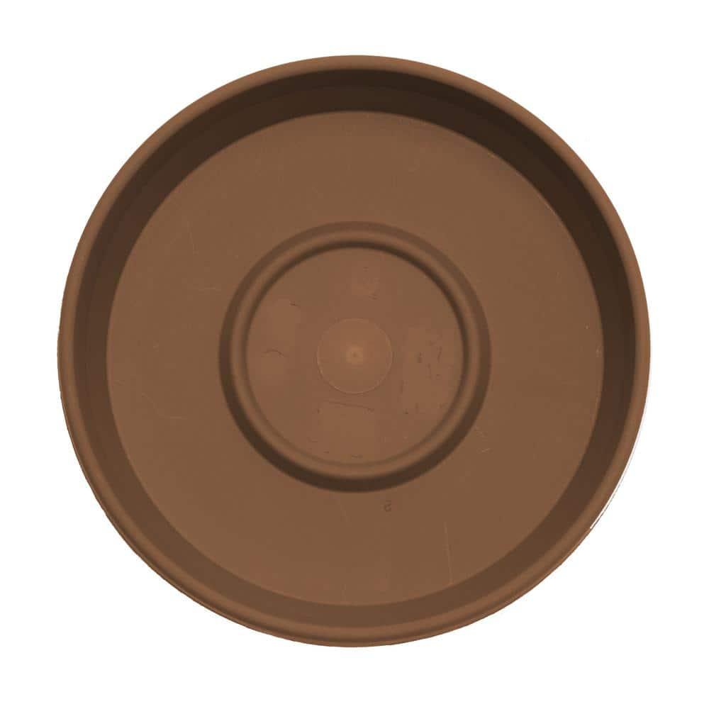 Terra Collection 13" Durable Chocolate Resin Plant Saucer