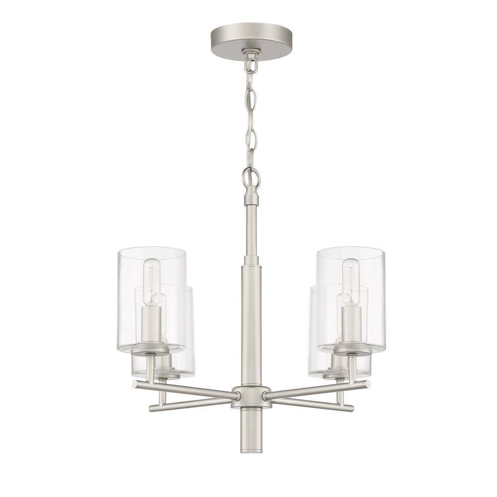 Craftmade Lighting Hailie 4 - Light Chandelier in  Satin Nickel