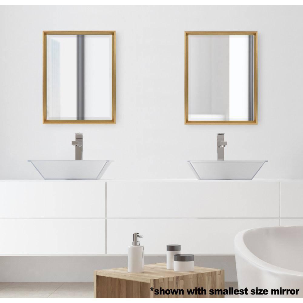 24" x 30" Calter Framed Wall Mirror Gold - Kate and Laurel
