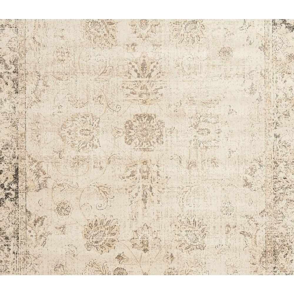 Vintage VTG117 Power Loomed Indoor Skid-Resistant Area Rug - Stone - 4'x5'7" - Safavieh