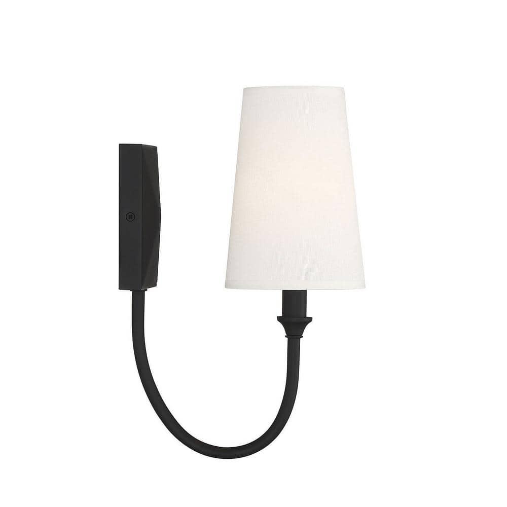Savoy House Cameron 1 - Light Wall Light in  Matte Black